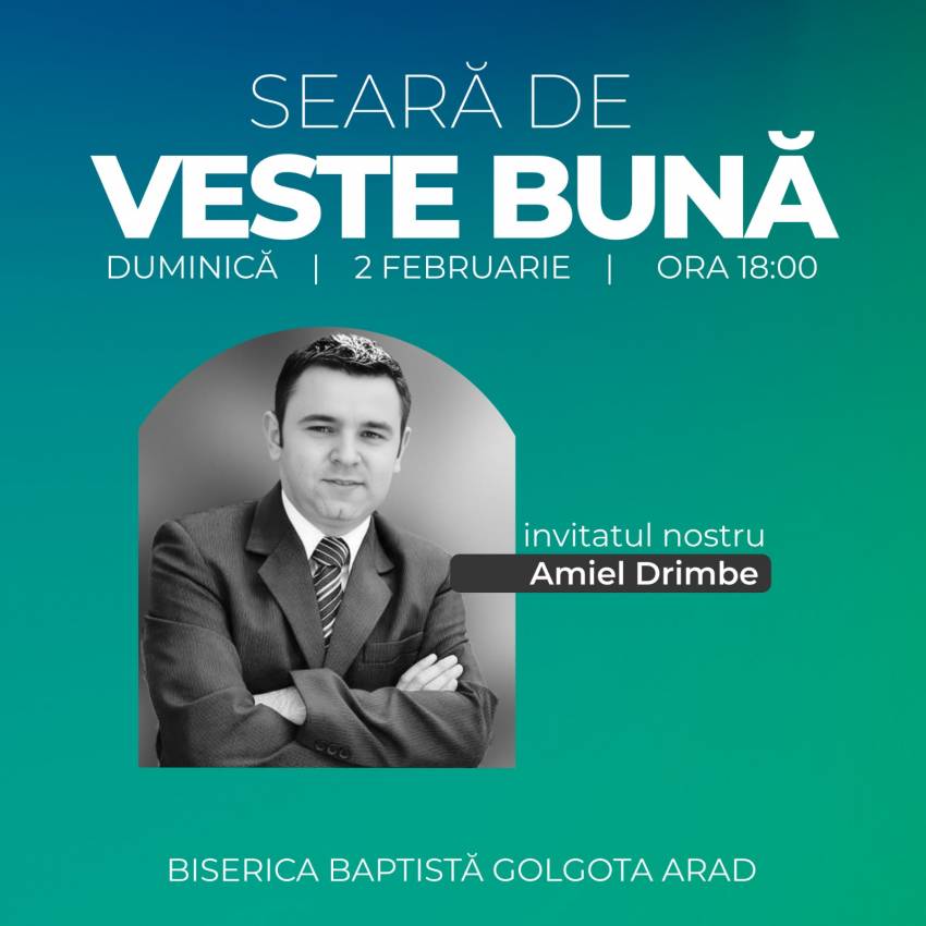 Amiel Drimbe la Biserica Golgota Arad