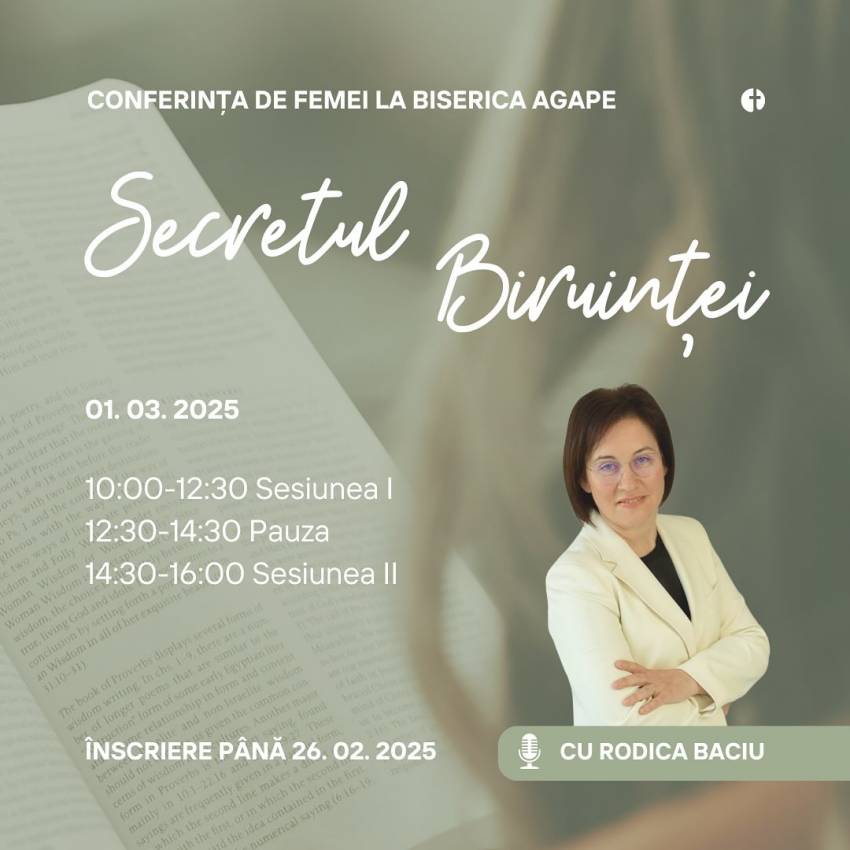 Conferință pentru femei cu Rodica Baciu la Biserica Agape Viena