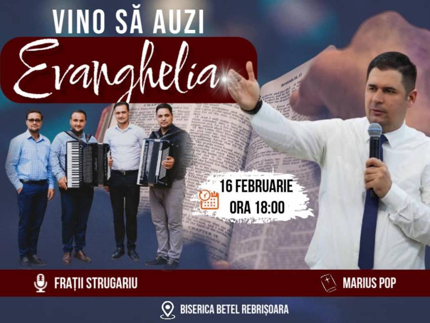 Marius Pop la Biserica Betel Rebrișoara
