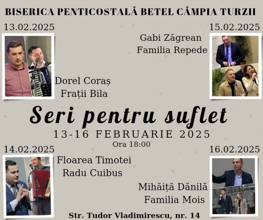 Seri de evanghelizare la Biserica Betel Câmpia Turzii