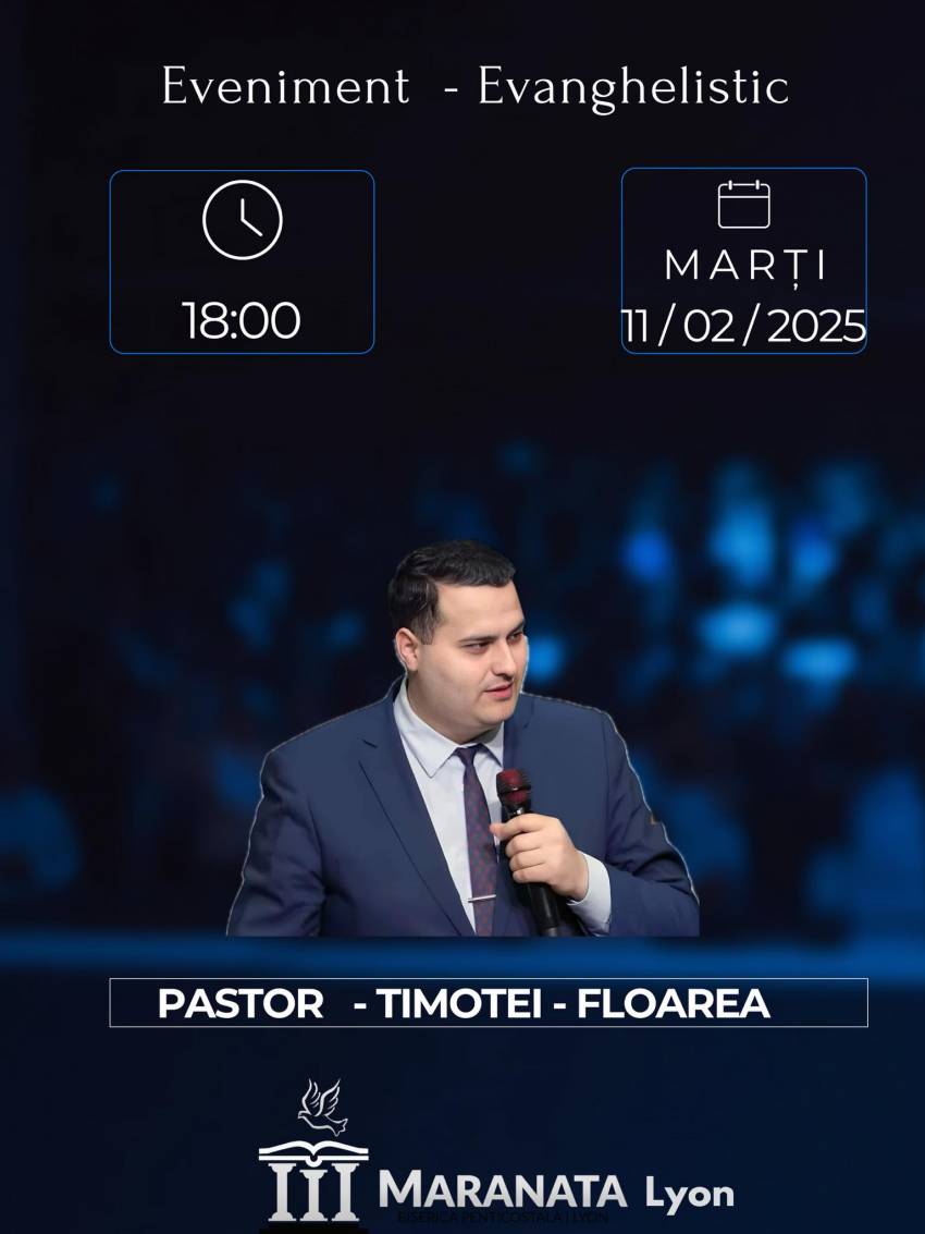 Timotei Floarea la Biserica Maranata Lyon