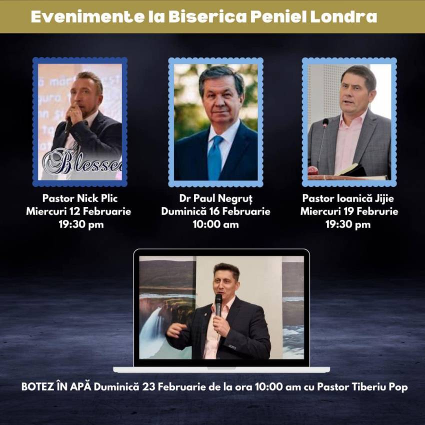 Nick Plick, Paul Negruț și Ionică Jijie la Biserica Peniel Londra