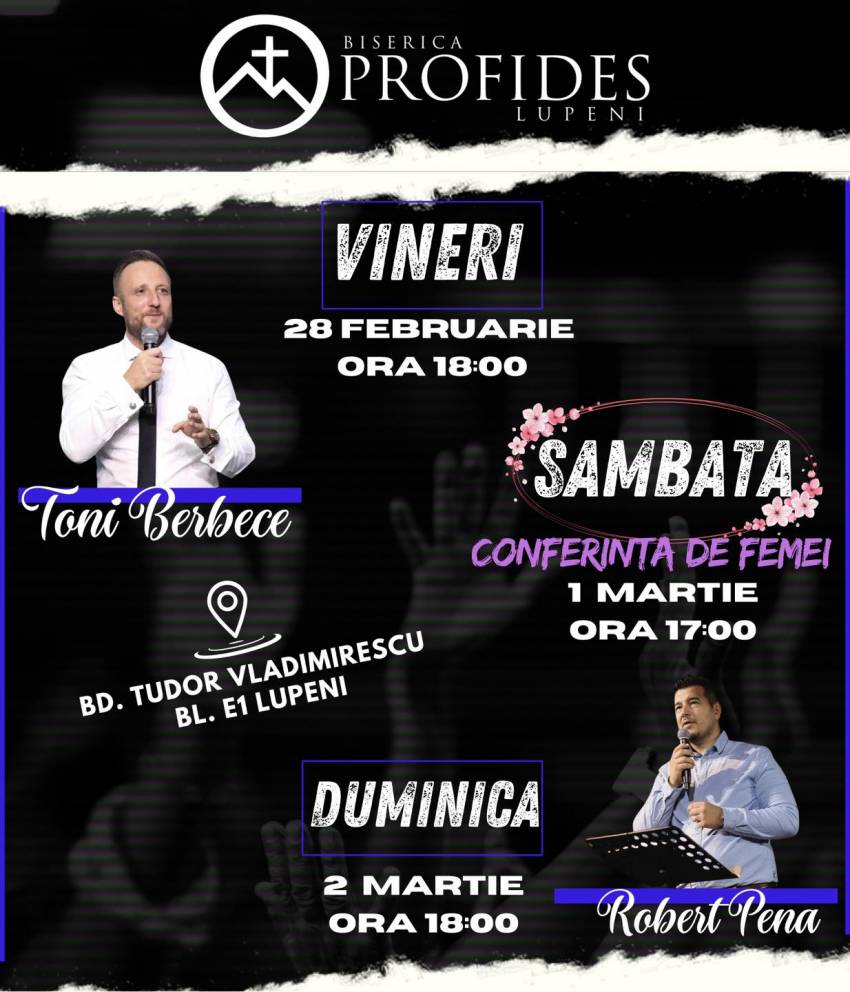 Conferință pentru femei la Biserica Profides Lupeni