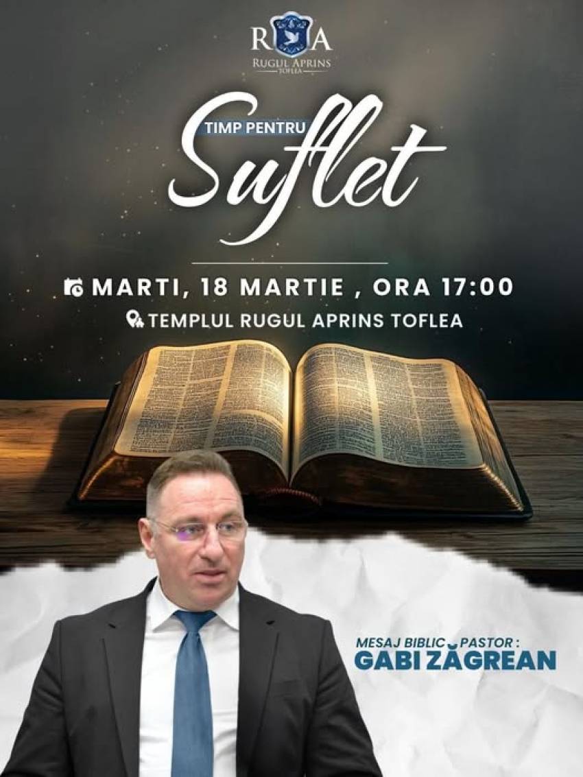 Gabi Zăgrean la Biserica Rugul Aprins Toflea