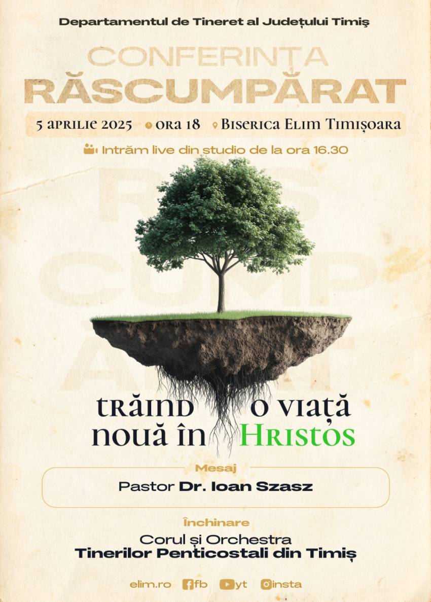Conferință Județeană de Tineret la Biserica Elim Timișoara