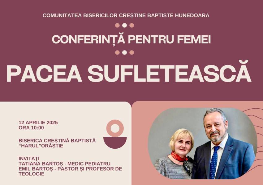 Conferință pentru femei la Biserica Harul Orăștie