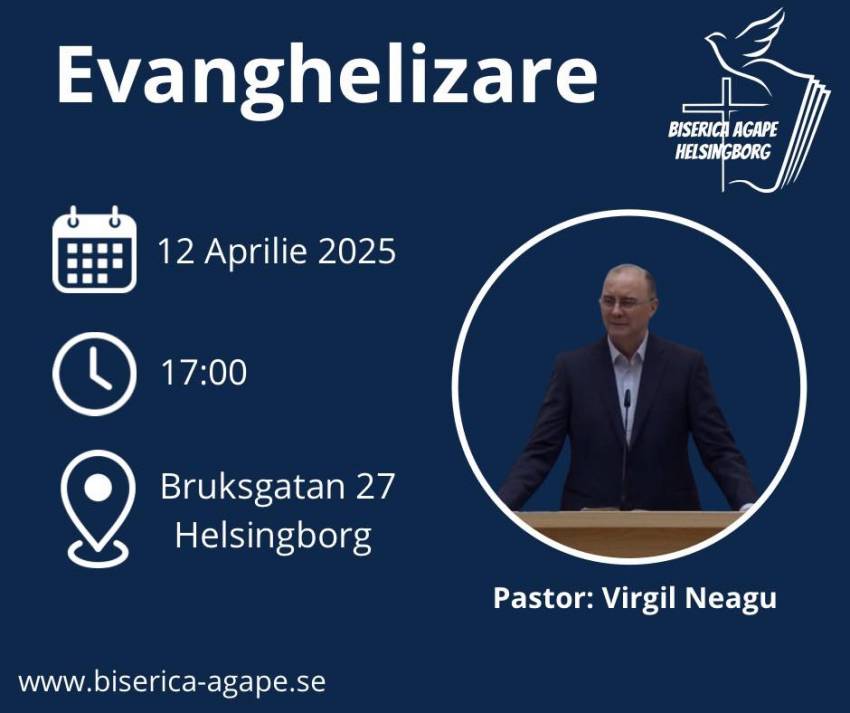 Virgil Neagu la Biserica Agape Helsingborg
