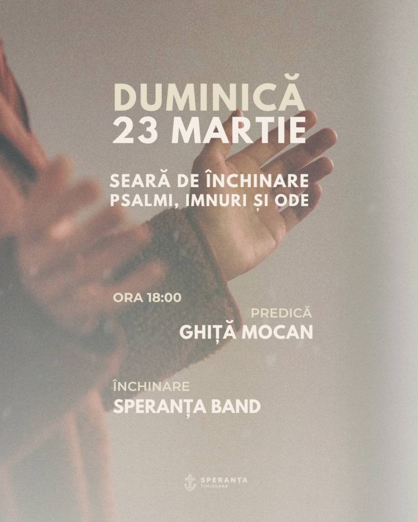Ghiță Mocan la Biserica Speranța Timișoara