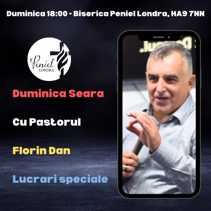 Florin Dan la Biserica Peniel Londra