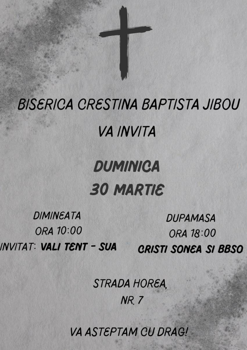 Cristi Sonea la Biserica Baptistă Jibou 