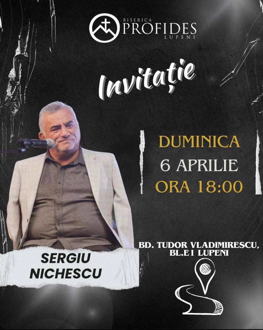 Sergiu Nichescu la Biserica Profides Lupeni