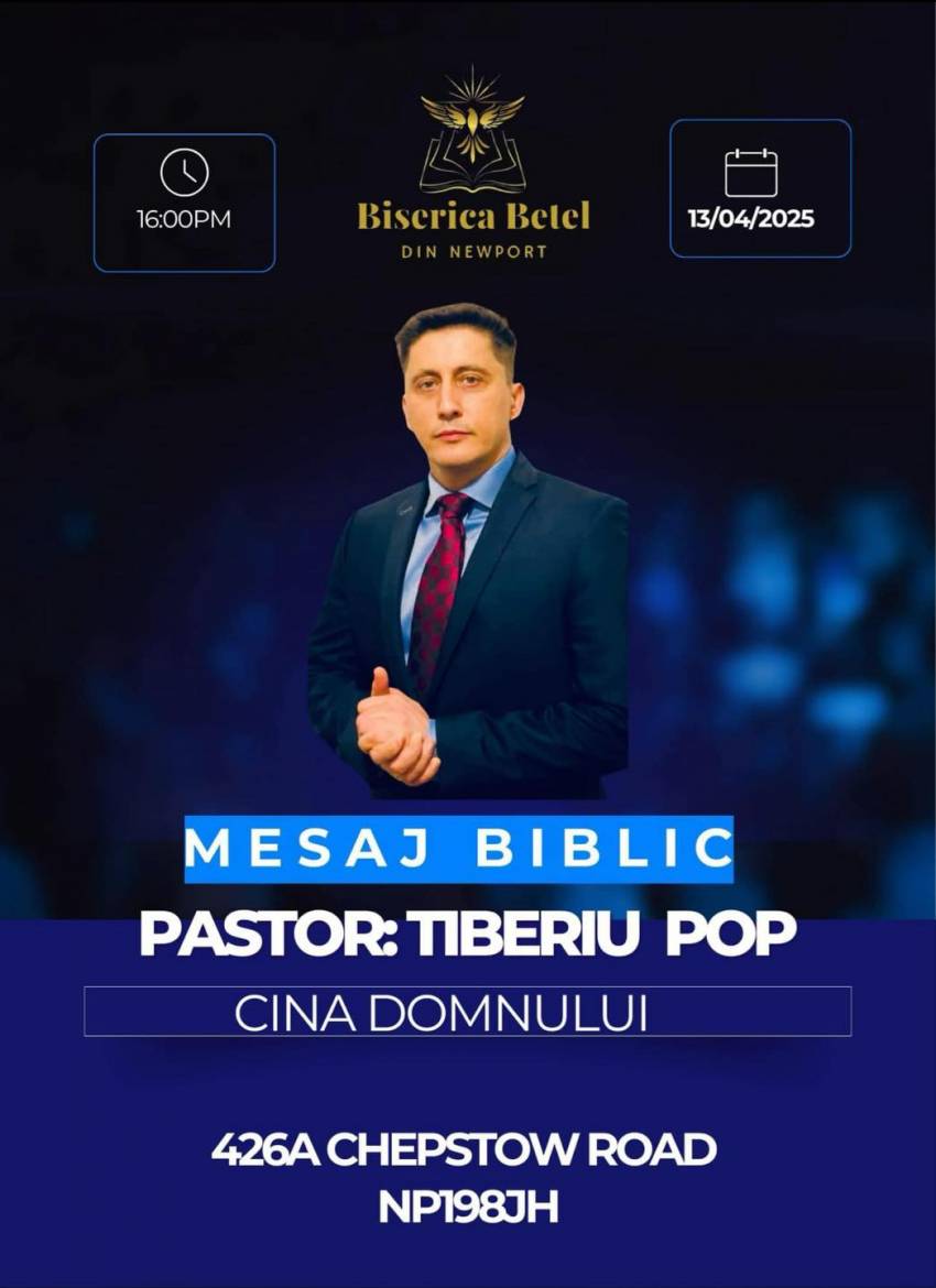 Tiberiu Pop la Biserica Betel Newport