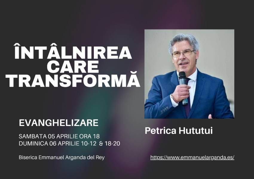 Petrică Huțuțui la Biserica Emmanuel Arganda del Rey