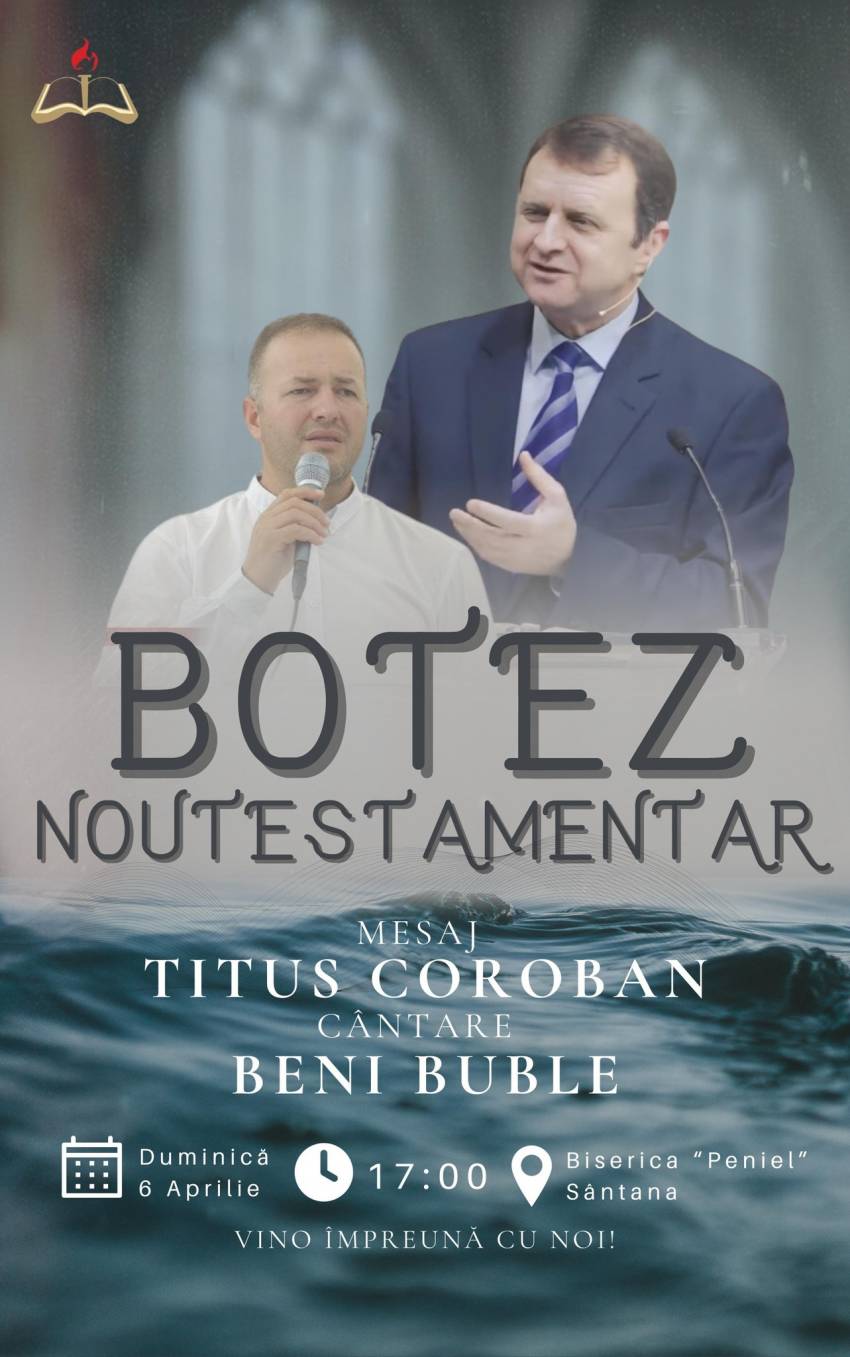 Botez la Biserica Peniel Sântana