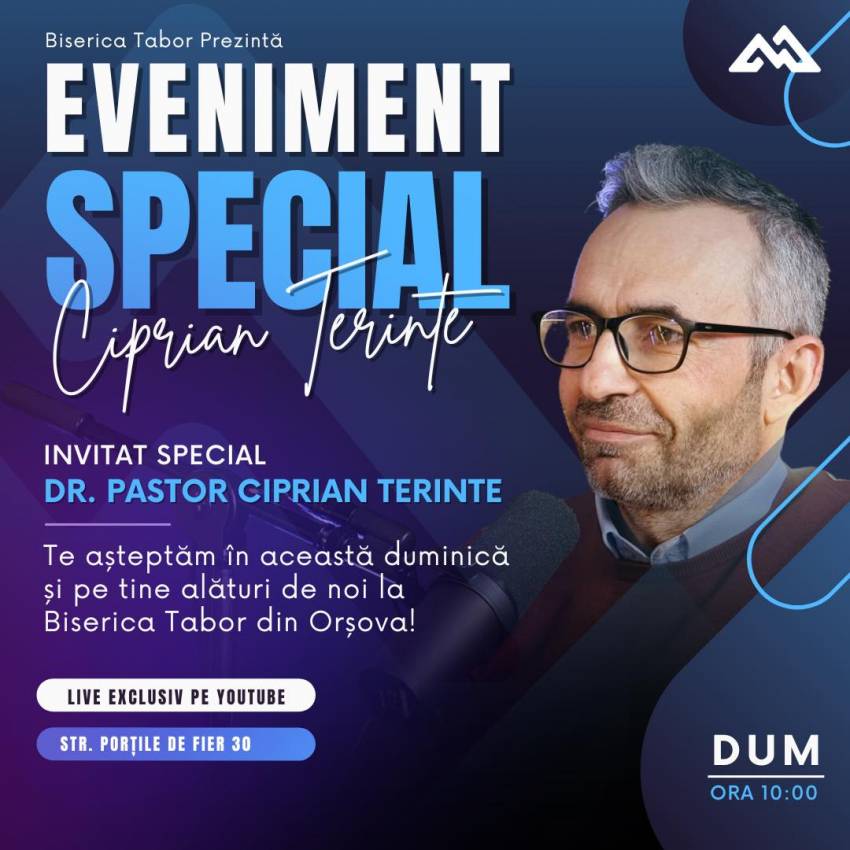 Ciprian Terinte la Biserica Tabor Orșova