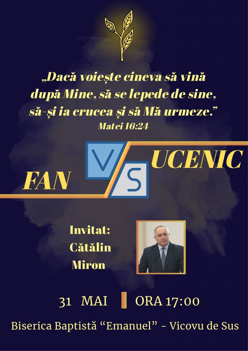 Cătălin Miron la Biserica Emanuel Vicovu de Sus