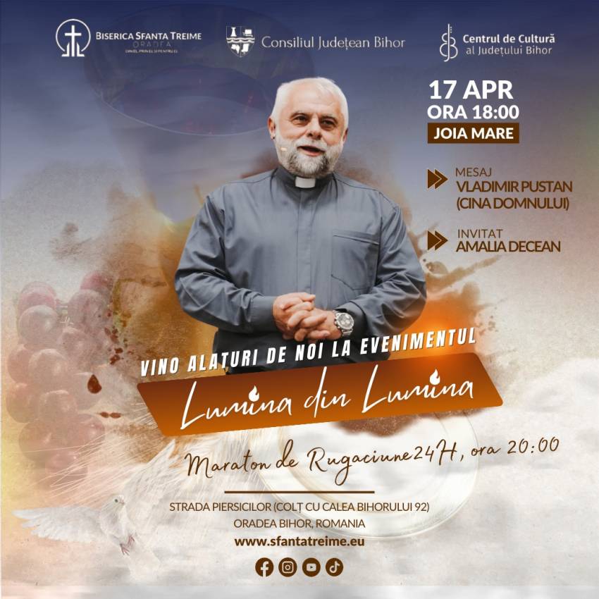 Maraton de Rugăciune la Biserica Sfânta Treime Oradea