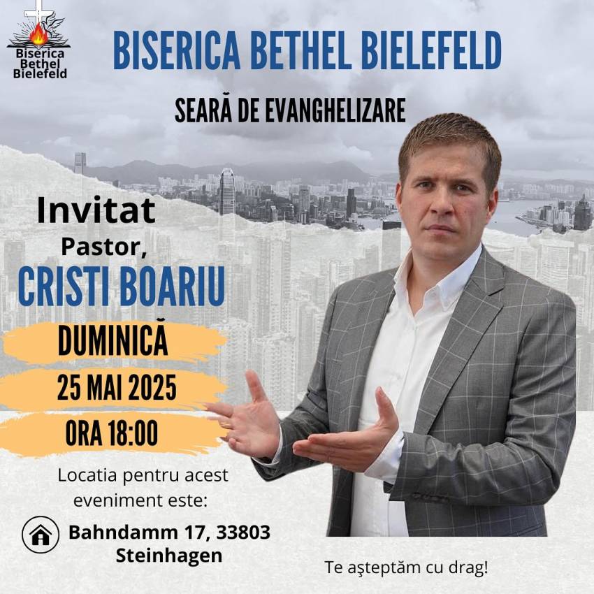 Cristi Boariu la Biserica Bethel Bielefeld
