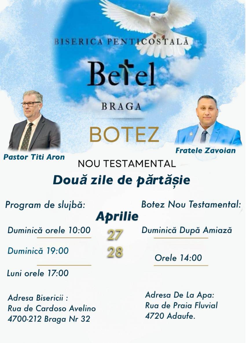 Botez la Biserica Betel Braga 