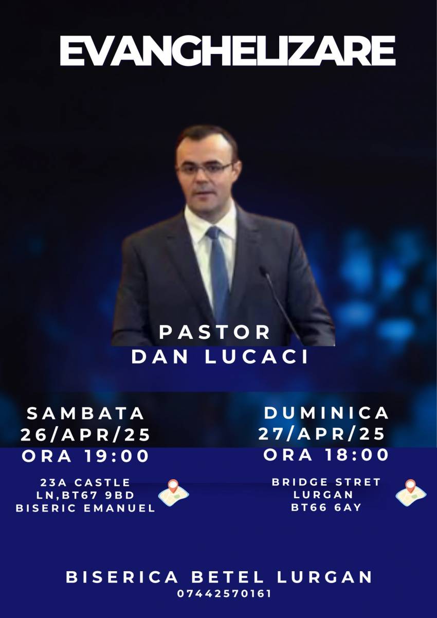 Evanghelizare cu Dan Lucaci la Lurgan