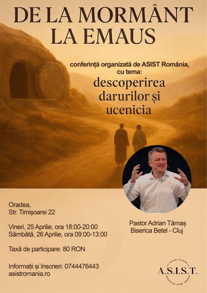 Conferință cu Adrian Tămaș la Oradea