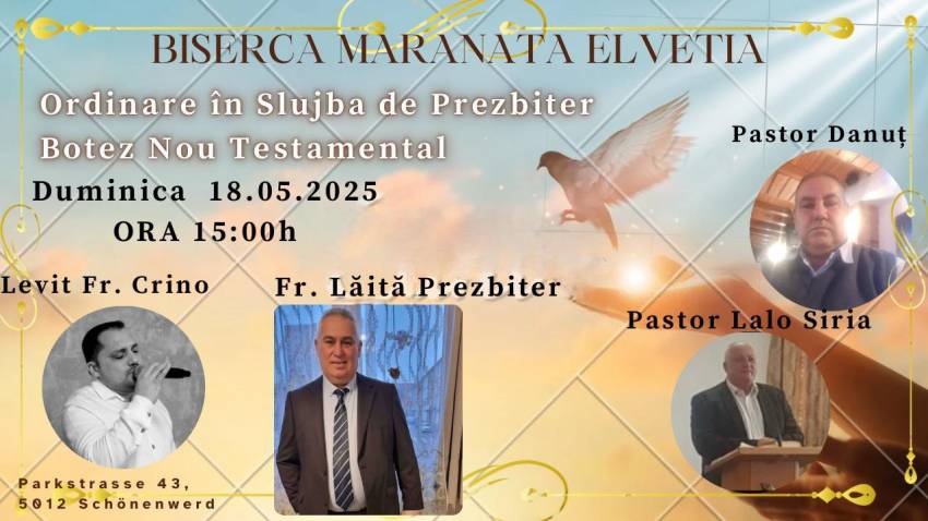 Botez la Biserica Maranata Schönenwerd