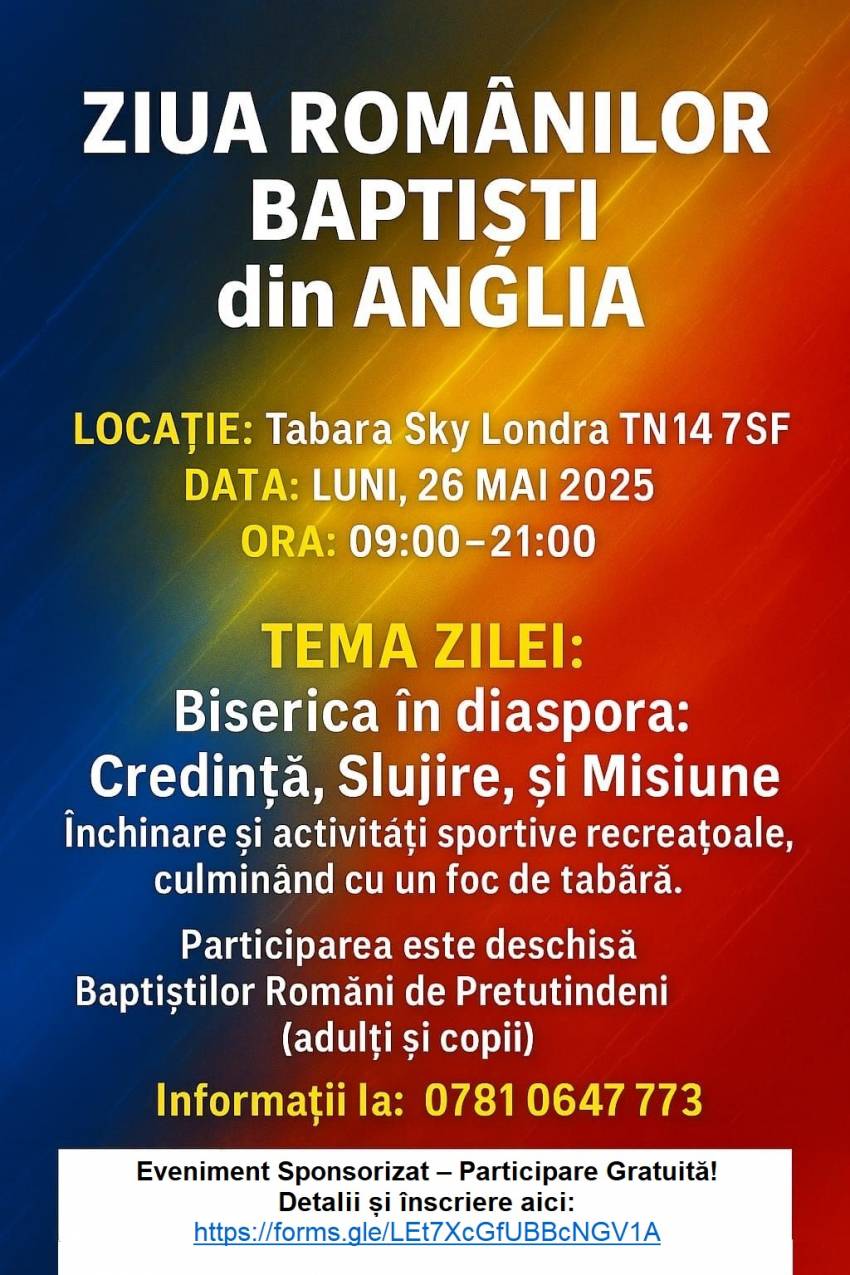 Ziua Românilor Baptiști din ANGLIA