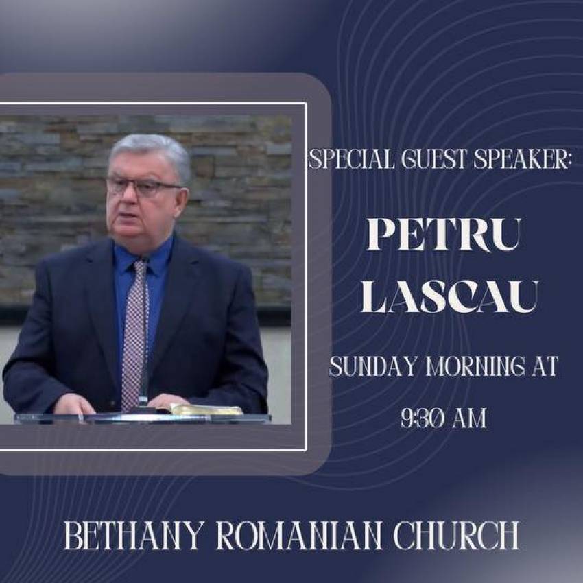 Petru Lascău la Biserica Betania Charlotte