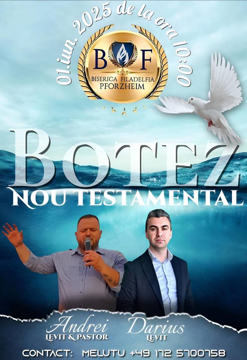 Botez la Biserica Filadelfia Pforzheim