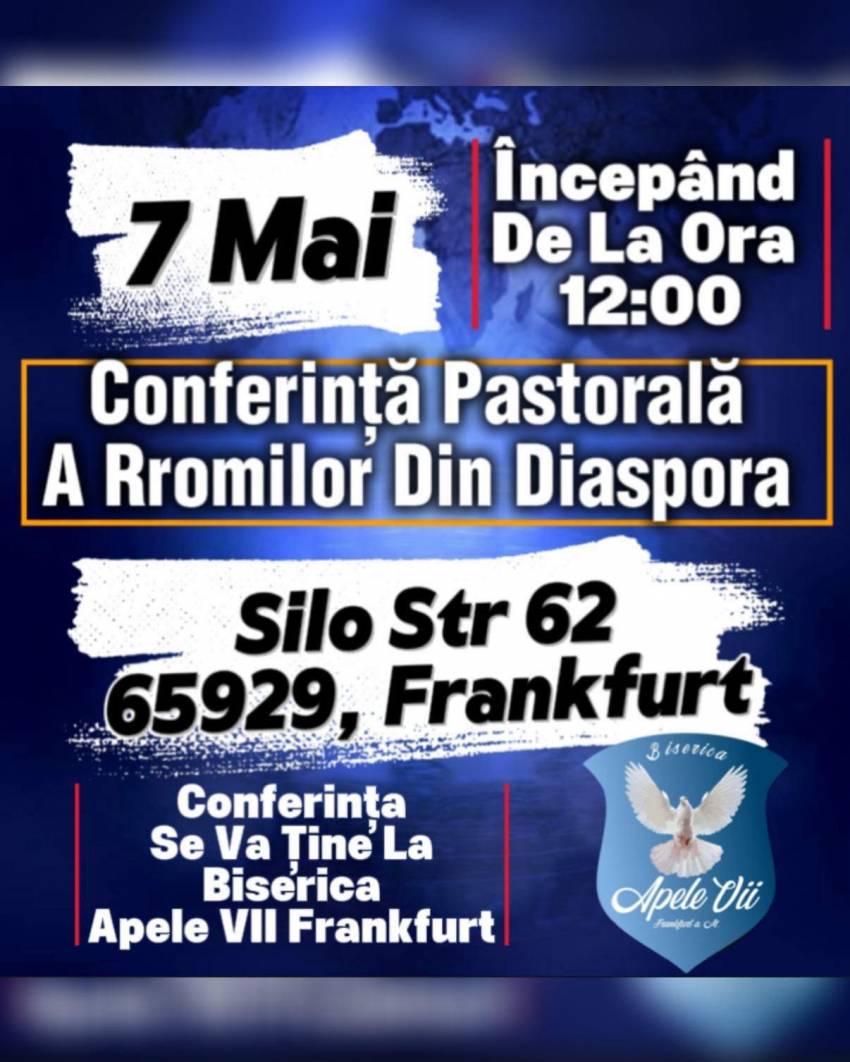 Conferință pastorală a rromilor din diaspora la Biserica Piatra Vie Frankfurt