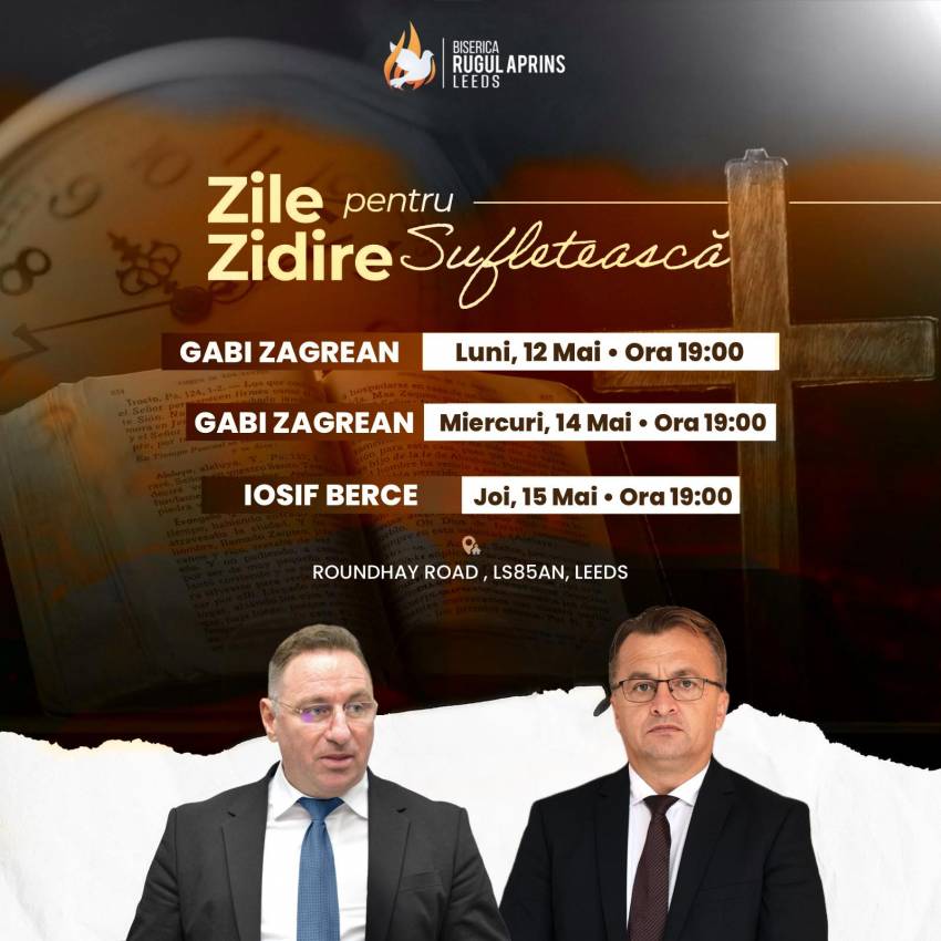 Seri de evanghelizare la Biserica Rugul Aprins Leeds