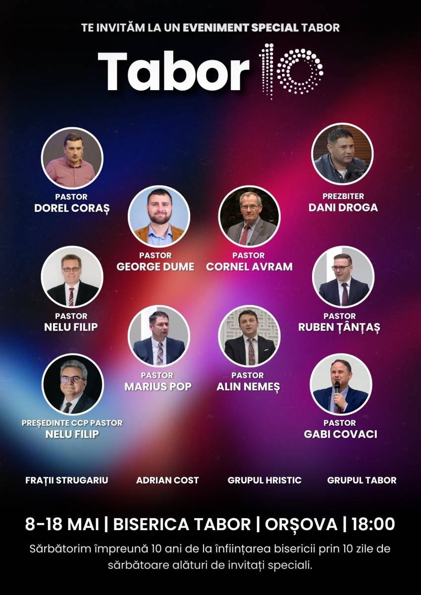 Seri de evanghelizare la Biserica Tabor Orșova