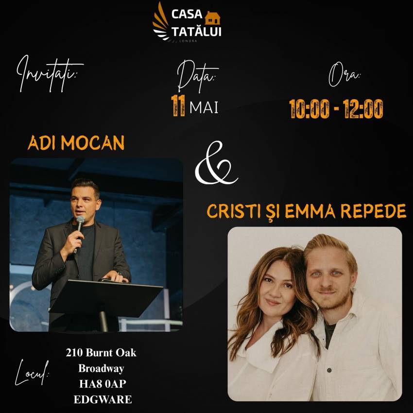 Adi Mocan la Biserica Casa Tatălui Londra
