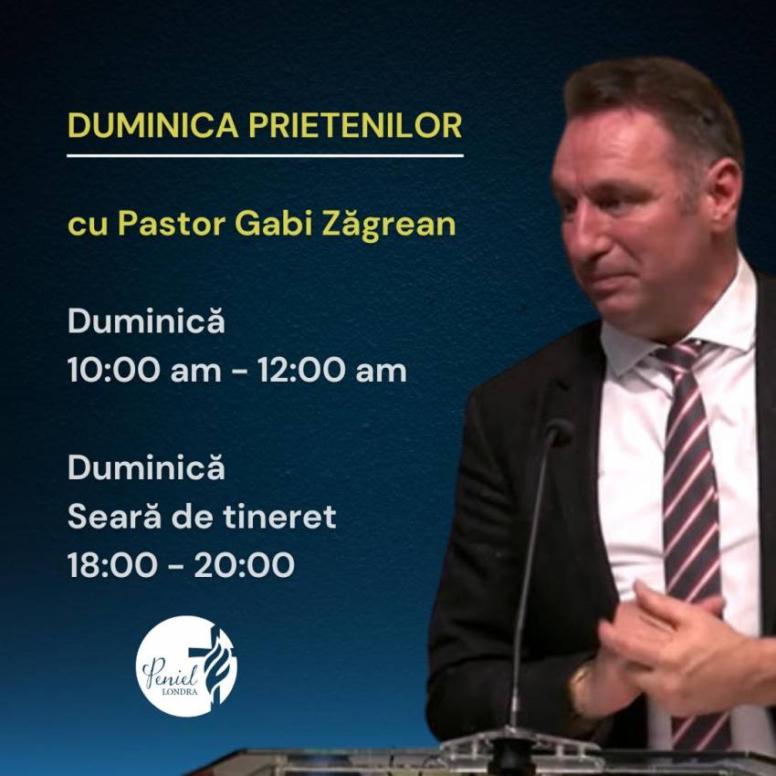 Gabi Zăgrean la Biserica Peniel Londra