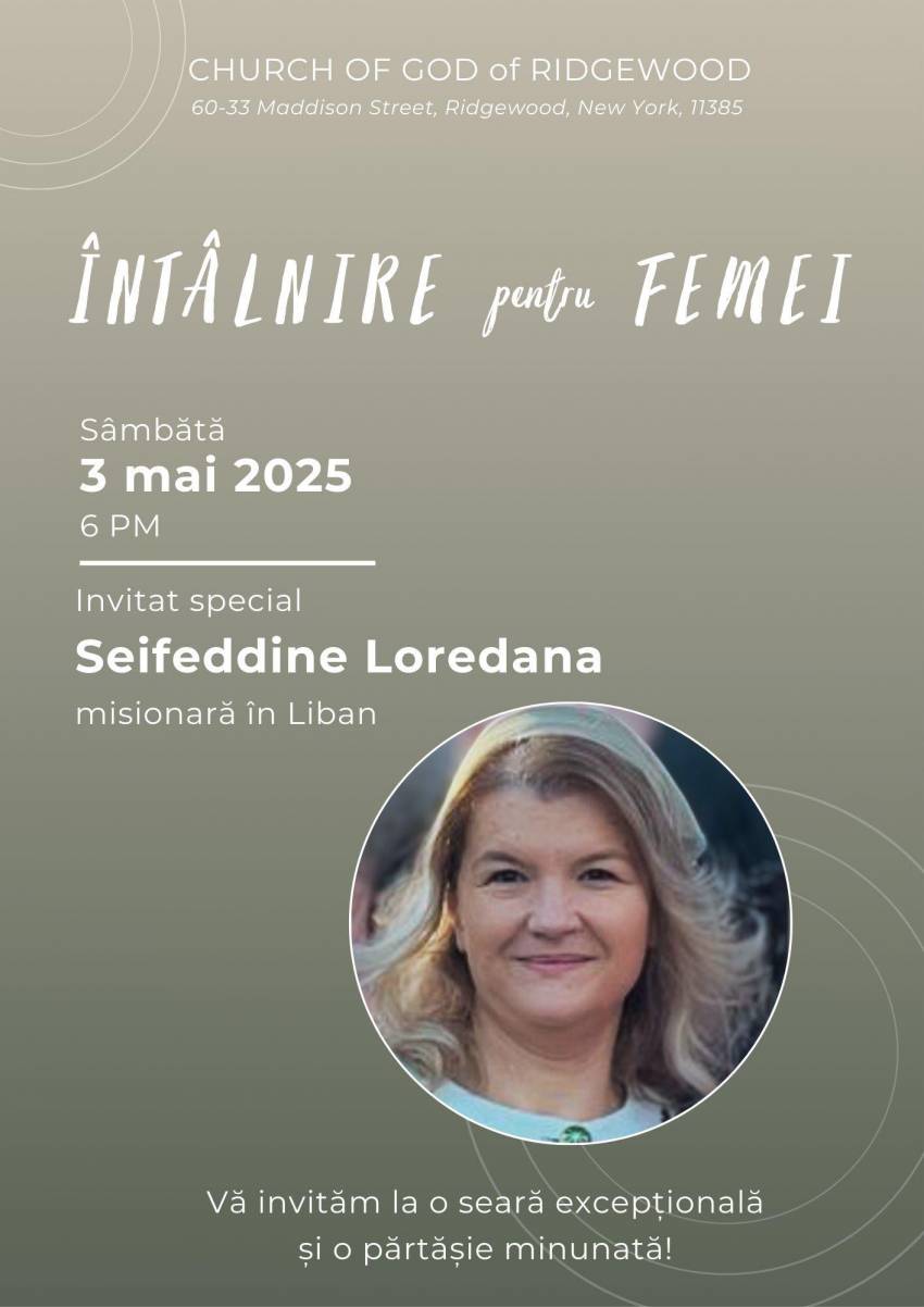 Loredana Seifeddine la Romanian Church of God New York