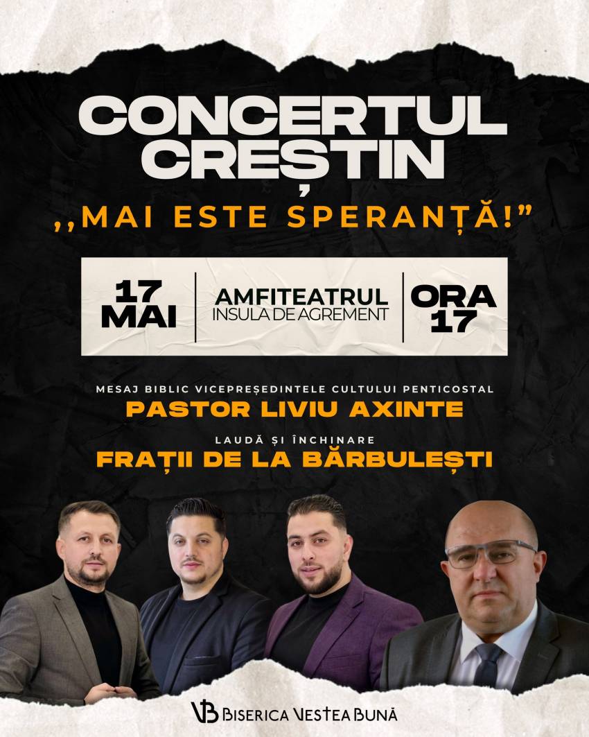 Concert Creștin la Amfiteatrul Insula de Agrement Bacău