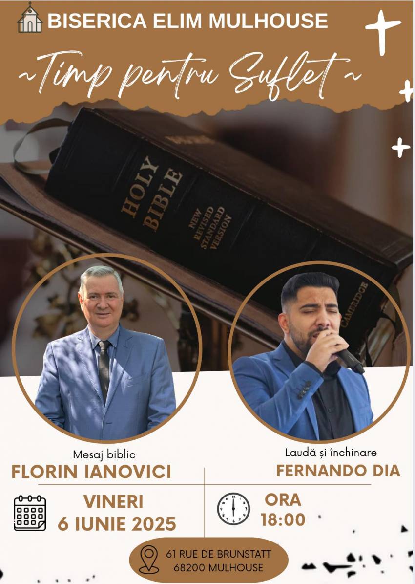 Florin Ianovici la Biserica Elim Mulhouse