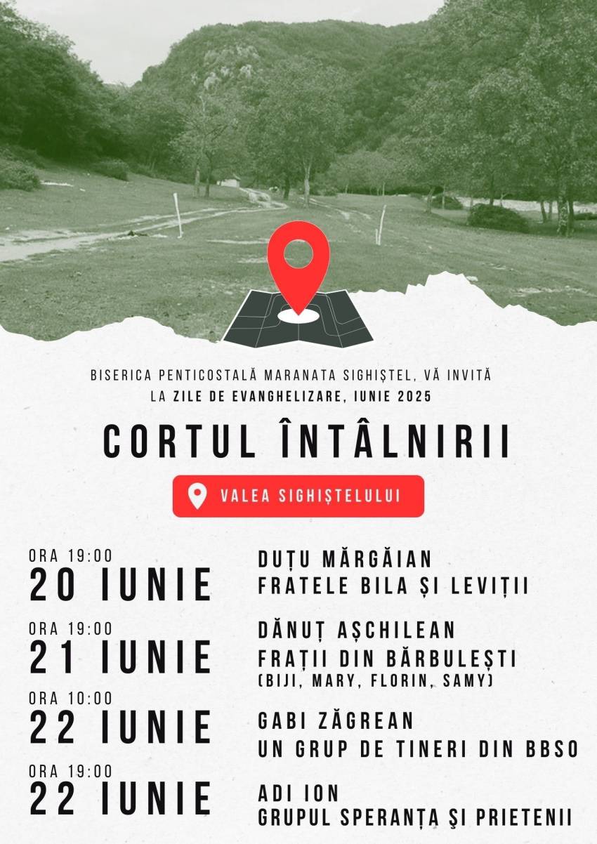 Cortul Întâlnirii la Valea Sighiștelului