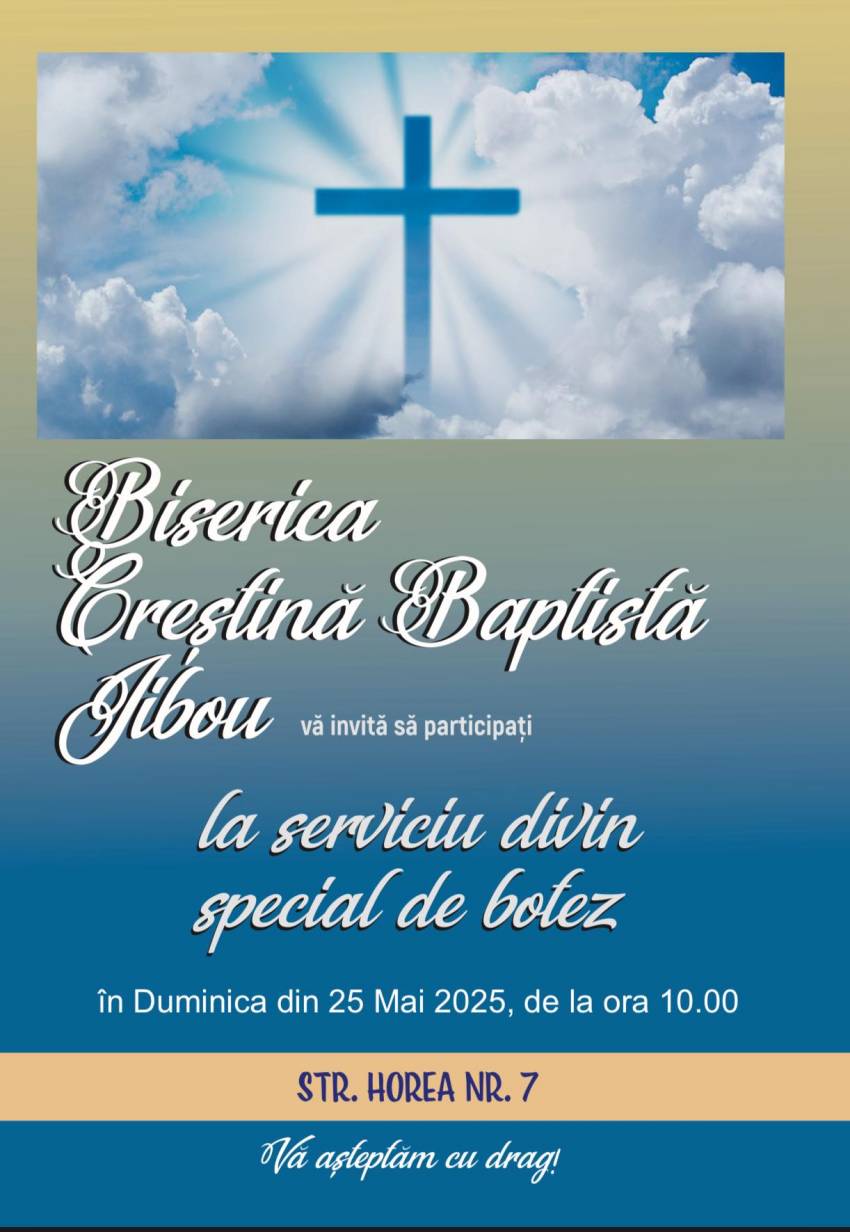 Botez la Biserica Baptistă Jibou