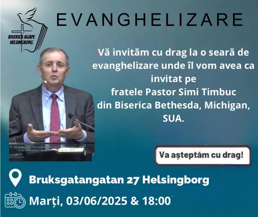 Simi Timbuc la Biserica Agape Helsingborg