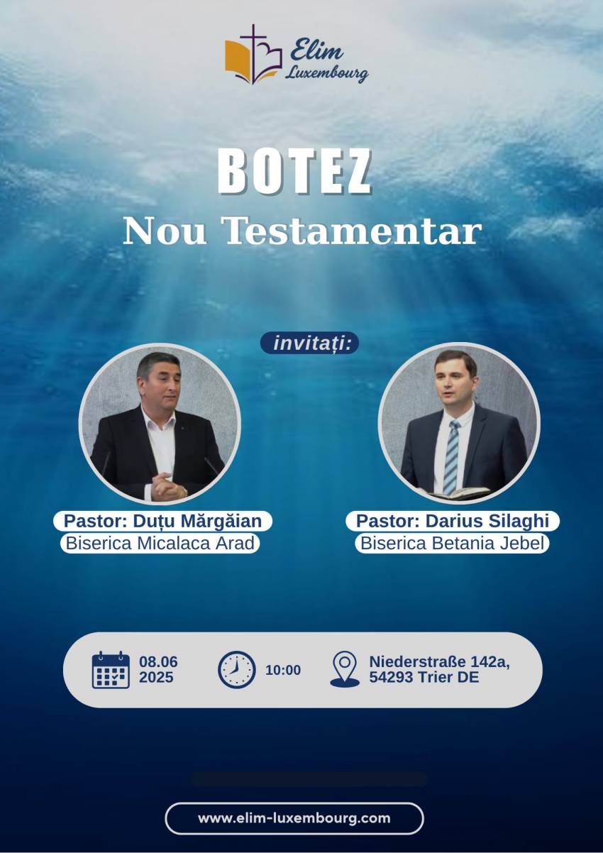 Botez la Biserica Elim Luxembourg