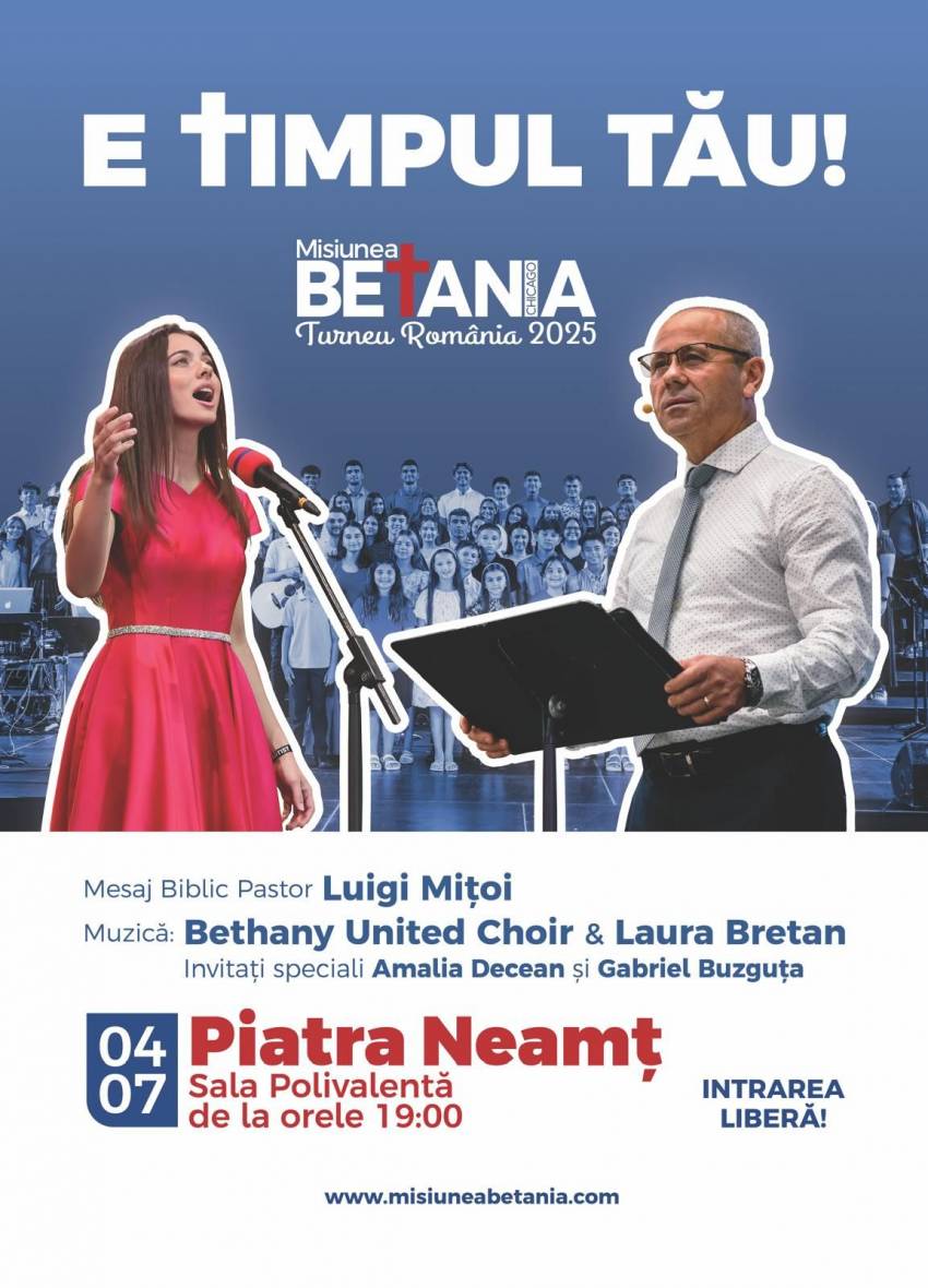 Misiunea Betania Chicago la Piatra Neamț