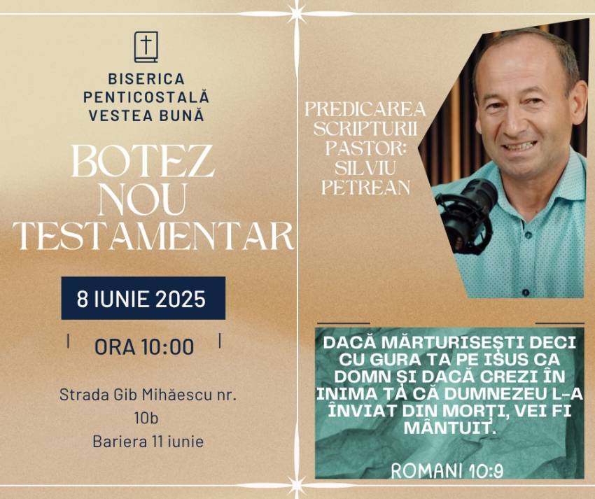 Botez la Biserica Vestea Bună Râmnicu Vâlcea