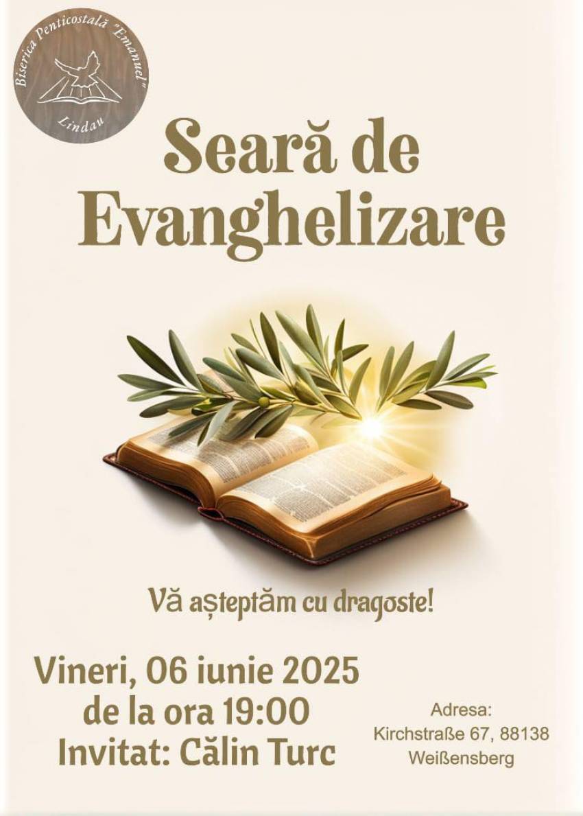 Călin Turc la Biserica Emanuel Lindau