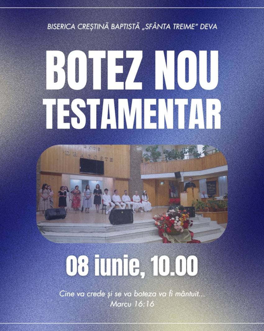 Botez la Biserica Sfânta Treime Deva