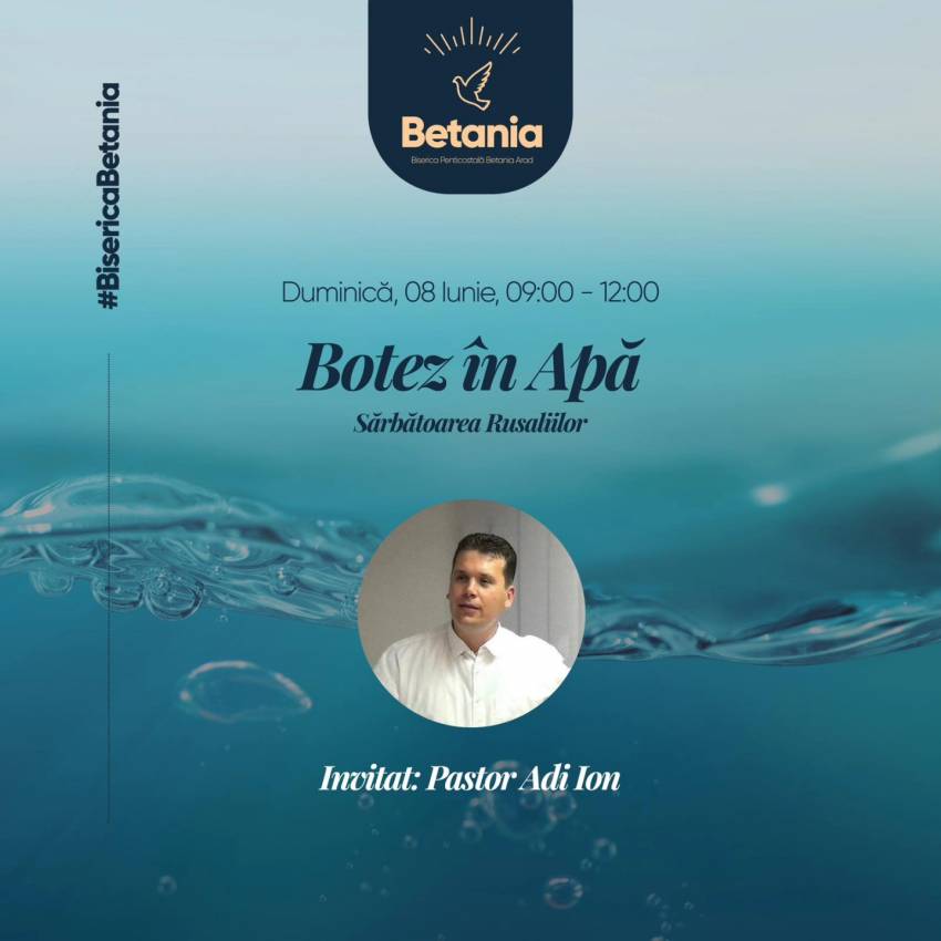Botez la Biserica Betania Arad