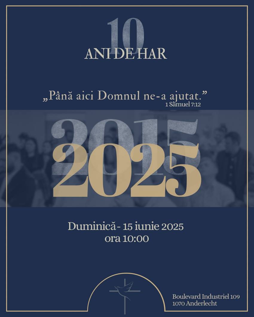 Aniversare 10 ani la Biserica TABOR Bruxelles