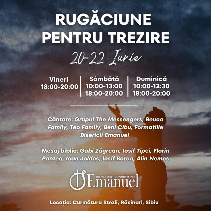 Evenimente evanghelistice la Curmătura Stezii, Rășinari, Sibiu