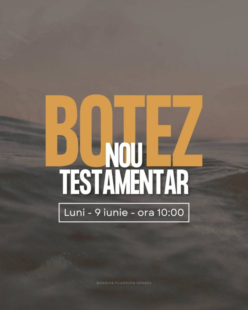 Botez la Biserica Filadelfia Oradea