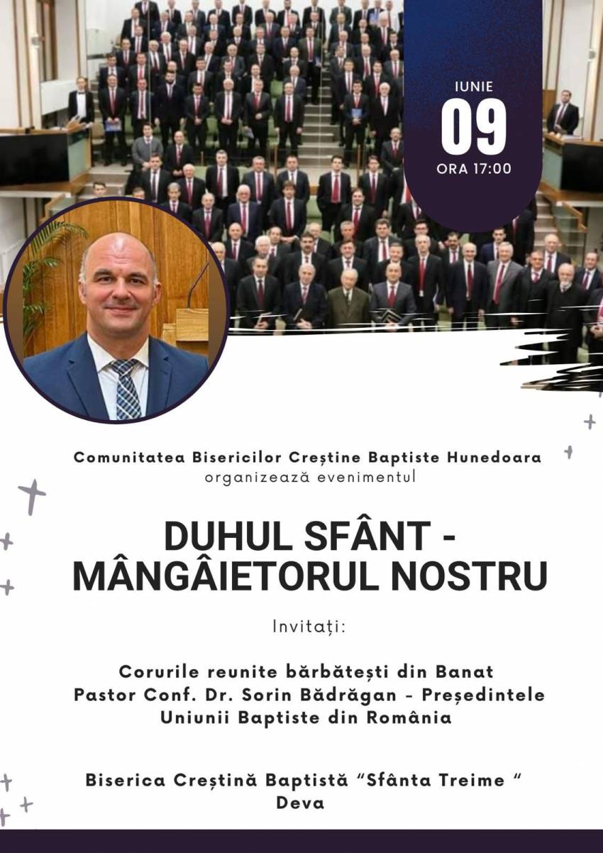 Sorin Bădrăgan la Biserica Sfânta Treime Deva